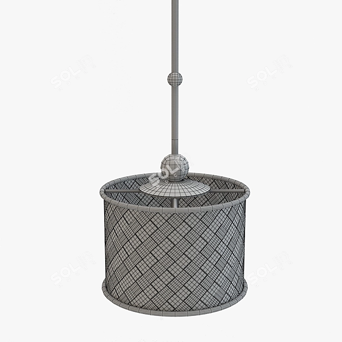 Elegant Veneta Pendant Light 3D model image 3