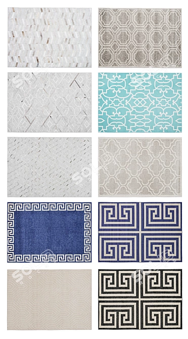 Luxurious Mercer41 Handmade Rugs 3D model image 2