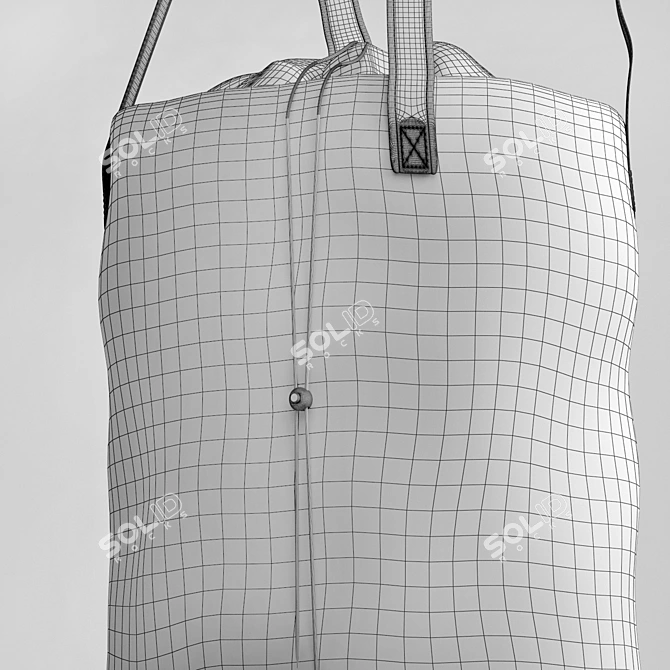 Laundry Basket Bag - H&M 3D model image 3