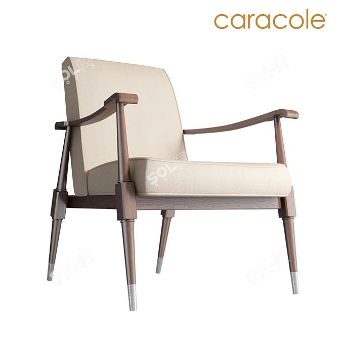 Mid-Century Caracole Dryden Chair 3D model image 2