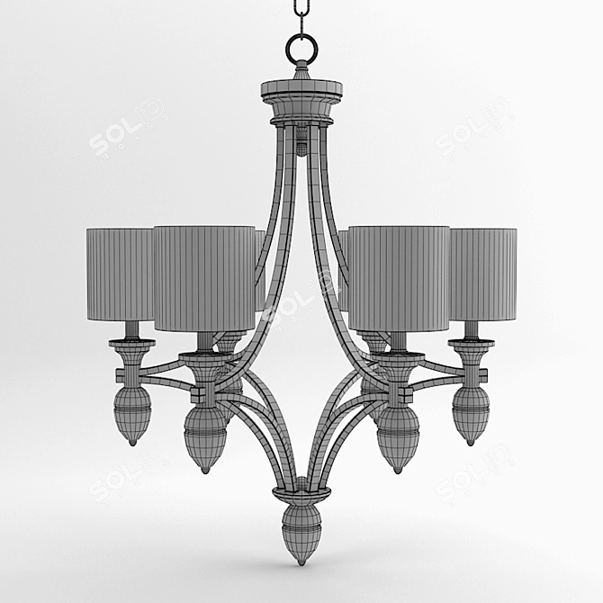 Elegant Sebastian Chandelier: V-Ray for 3ds Max 3D model image 2
