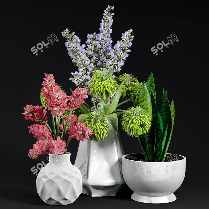 Beautiful Blooms Collection 3D model image 1