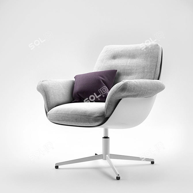 Feathered Comfort: Softbird Chair 3D model image 1