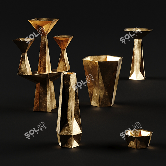 Tom Dixon Gem Decor: Exquisite Elegance 3D model image 1