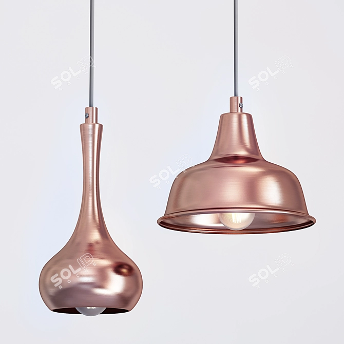 Kupfer Favorite Pendant Light 3D model image 1