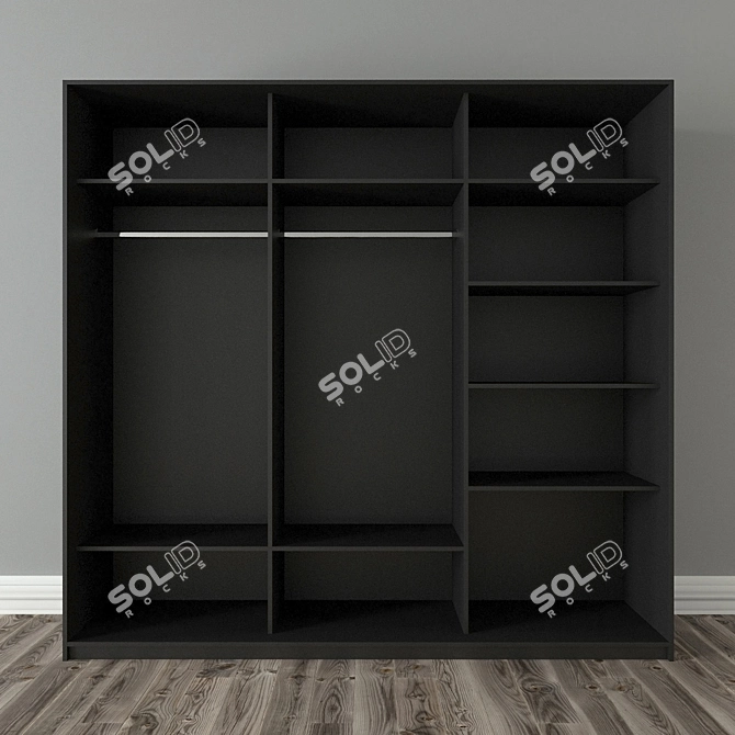 Modern 3D Wardrobe: V-Ray Render 3D model image 2