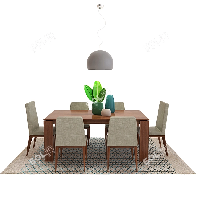 Modern Calligaris Furniture Set 3D model image 1