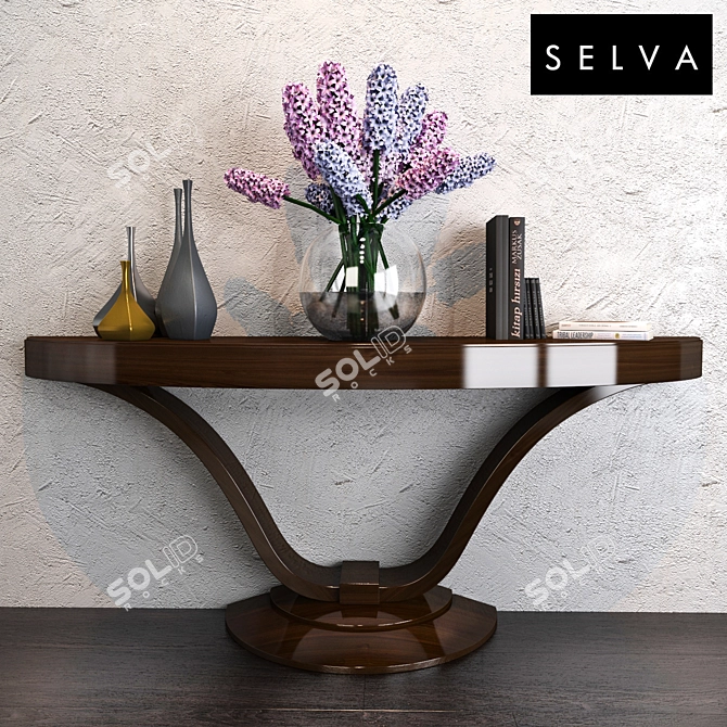 Elegant Selva Victoria Console 3D model image 1