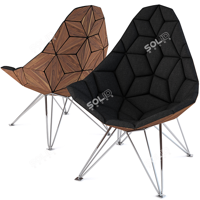 ErgoDream Chair: Ultimate Comfort 3D model image 1