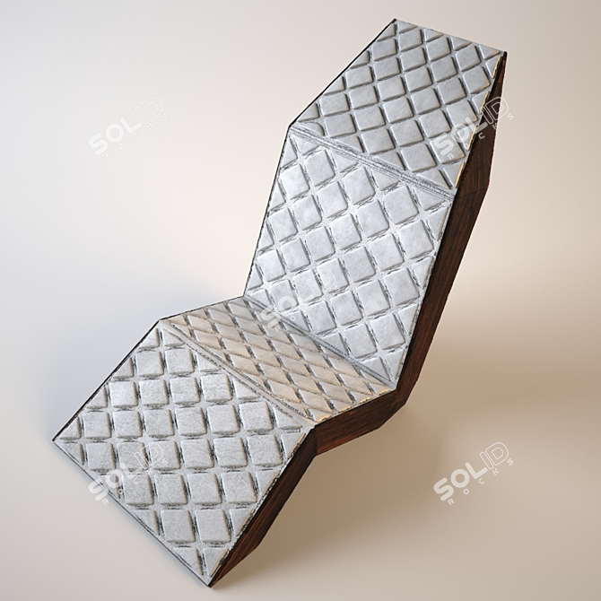 Sleek Poly Modern Chair 3D model image 1