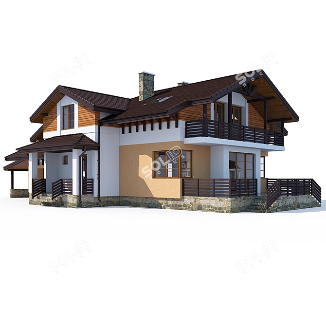 Modern Private Residence 3D model image 1