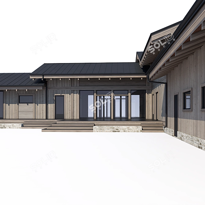 Modern Aesthetic Home Design 3D model image 2