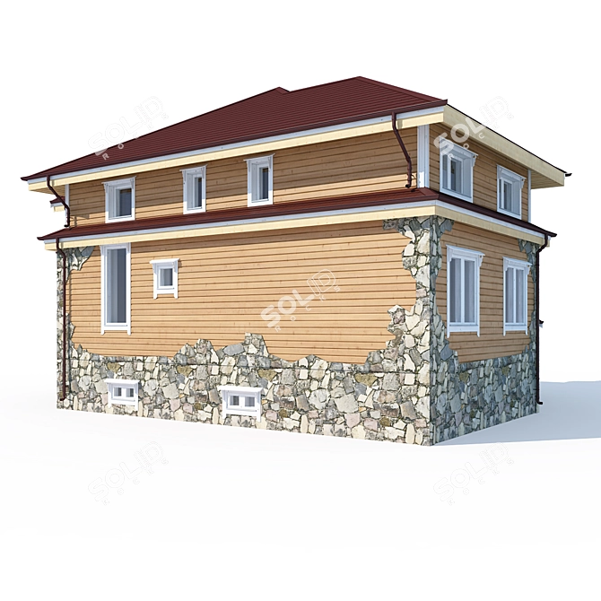 Modern Private House Design 3D model image 2