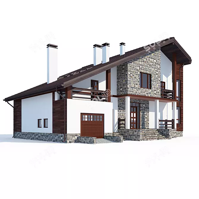 Minimalist Dream Home 3D model image 1