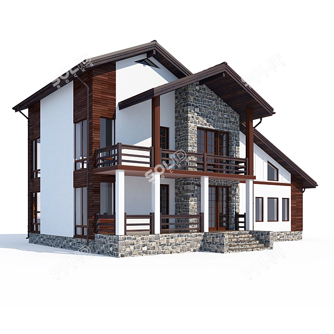 Minimalist Dream Home 3D model image 2