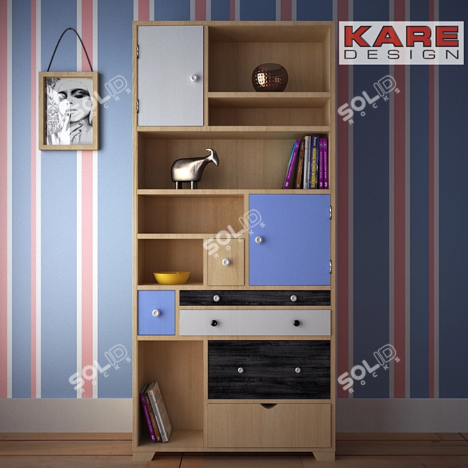 Boho Chic KareDesign Babalou Shelf 3D model image 2