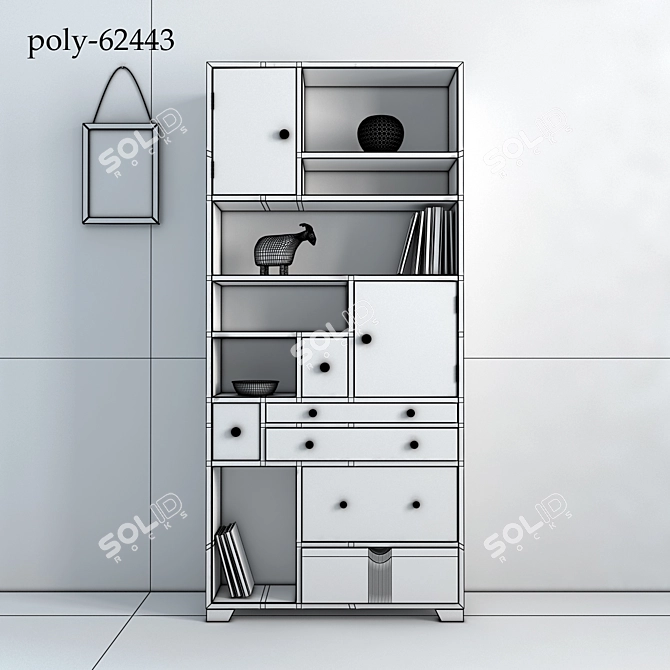 Boho Chic KareDesign Babalou Shelf 3D model image 3