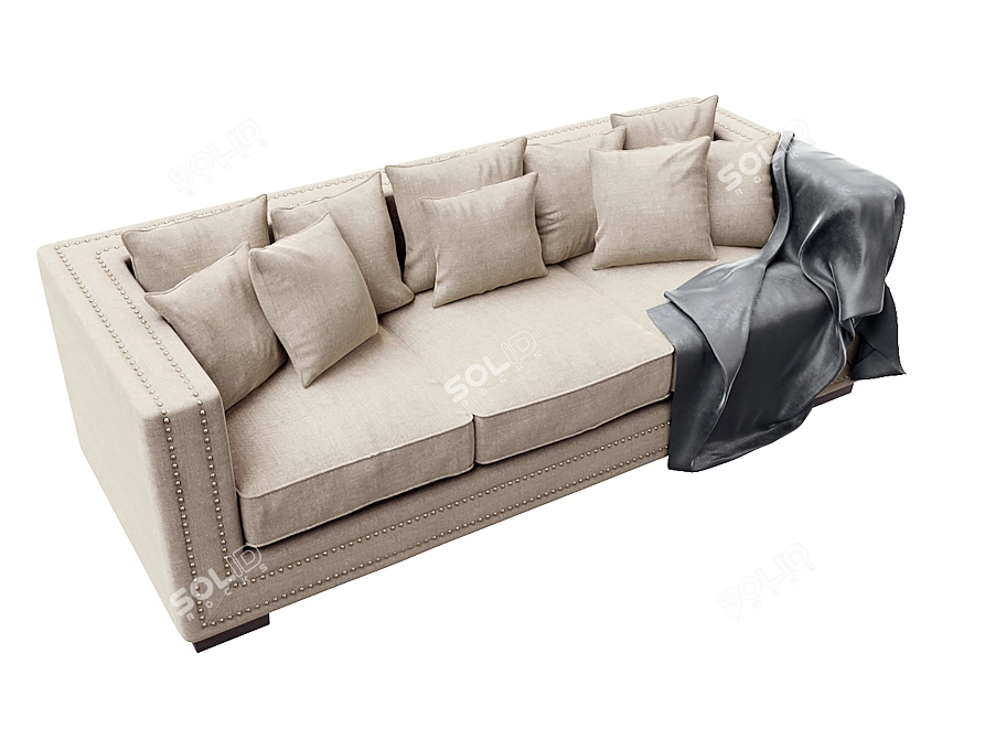 Elegant Toulouse Sofa by Dantone 3D model image 2