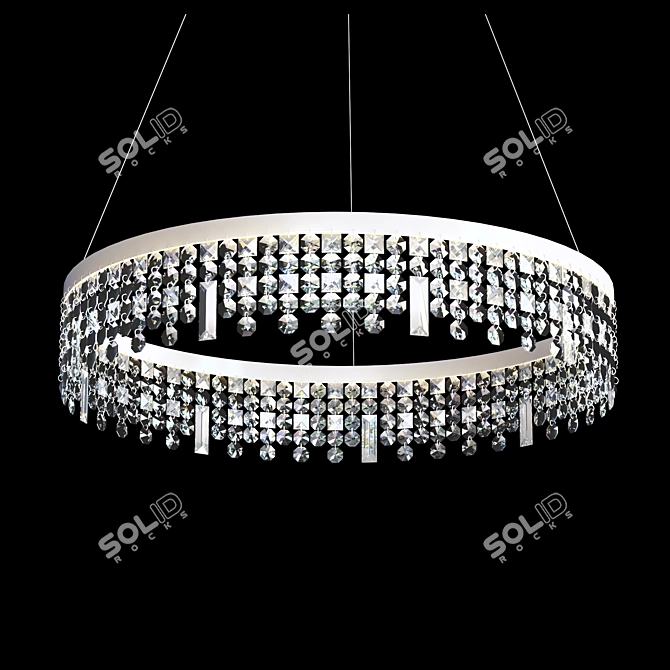 Elegant Splatter 1780 Pendant Light 3D model image 1