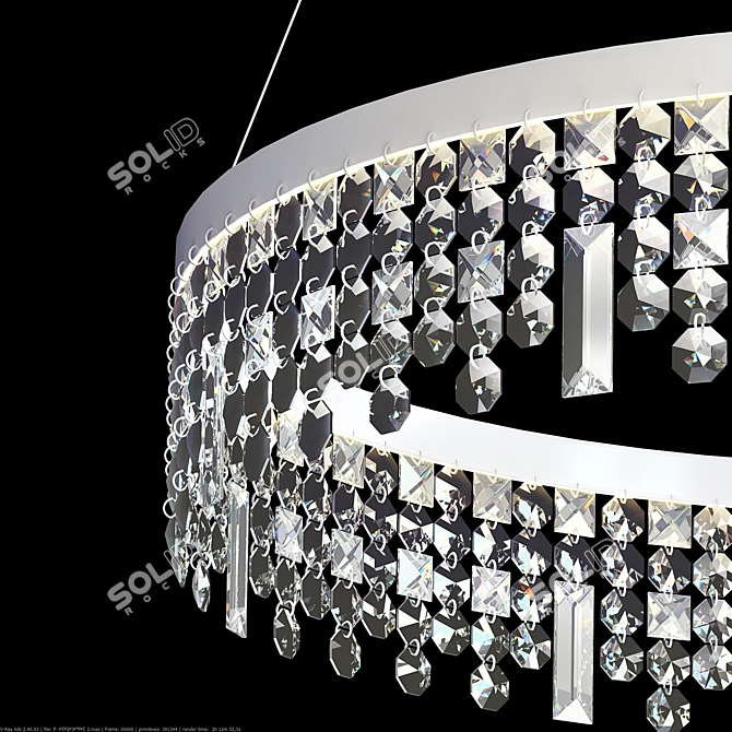 Elegant Splatter 1780 Pendant Light 3D model image 2