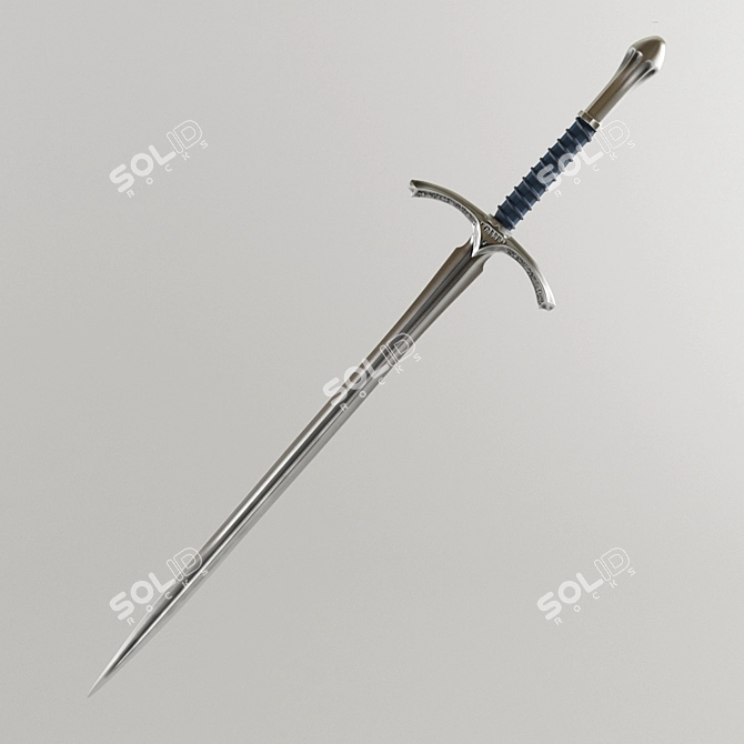 Glamdring Sword: Gandalf's Legendary Weapon 3D model image 1