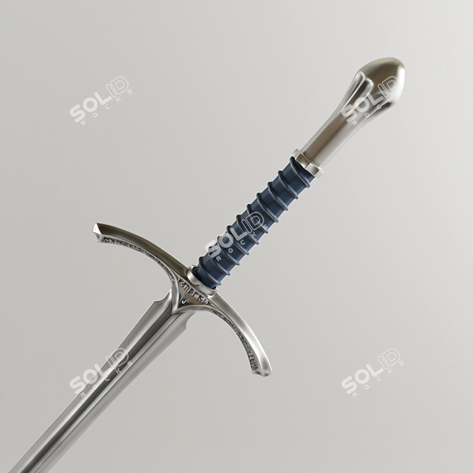 Glamdring Sword: Gandalf's Legendary Weapon 3D model image 2