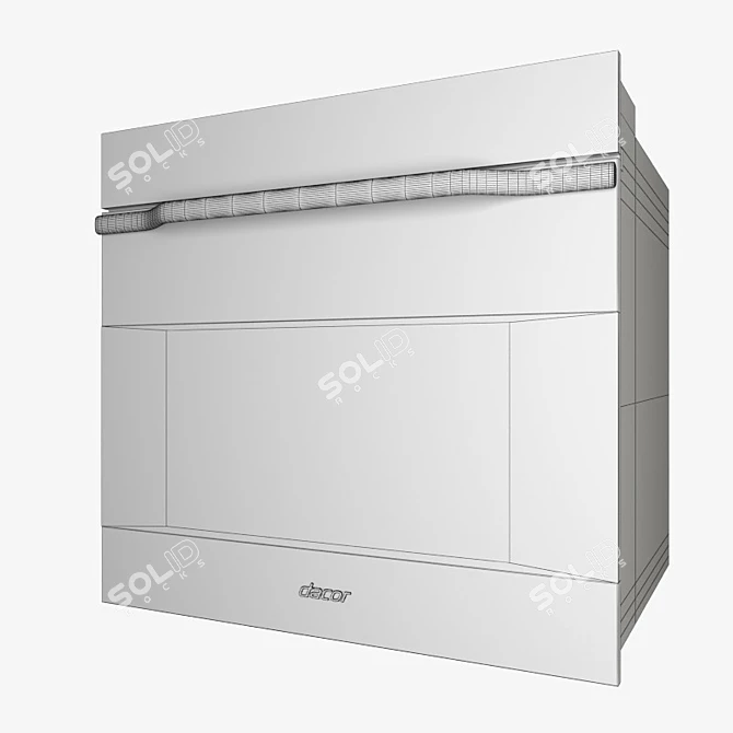 Modern Dacor MOH130S Microwave 3D model image 2