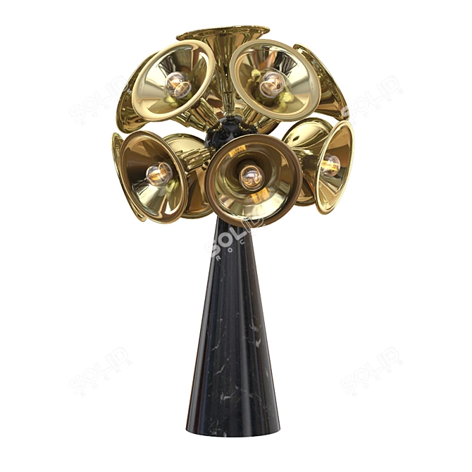 Elegant Botti Table Lamp 3D model image 1