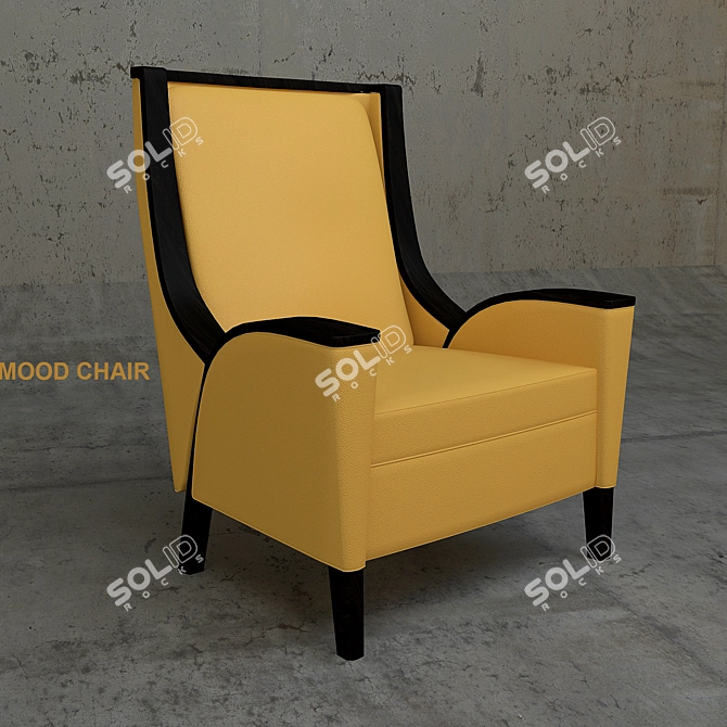 Serenity Seating: Unwind in Style 3D model image 1