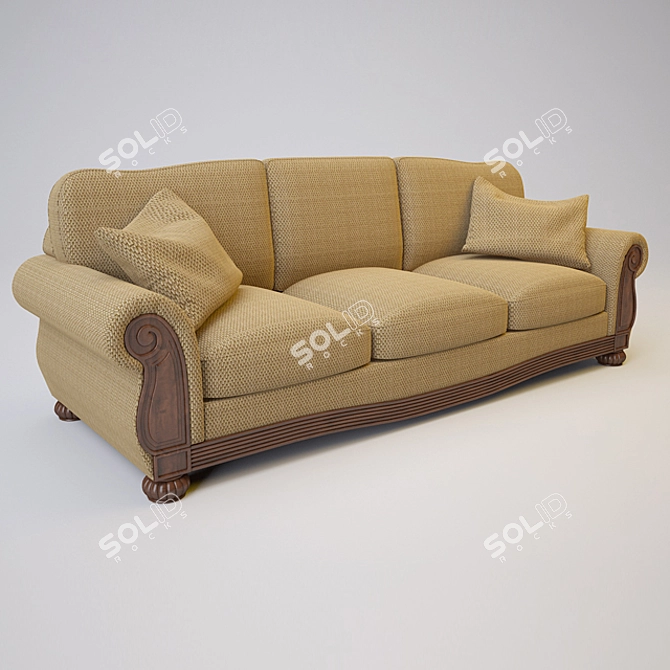 Modern Ashley Lynnwood Sofa and Armchair 3D model image 2