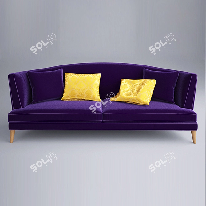 Luxury Busnelli Tresor Sofa 3D model image 2