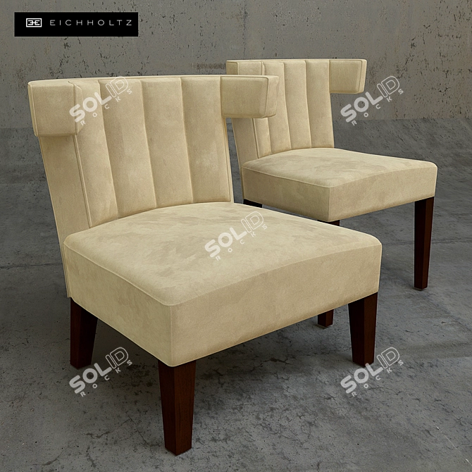 Elegant Bellotti Chairs 3D model image 1