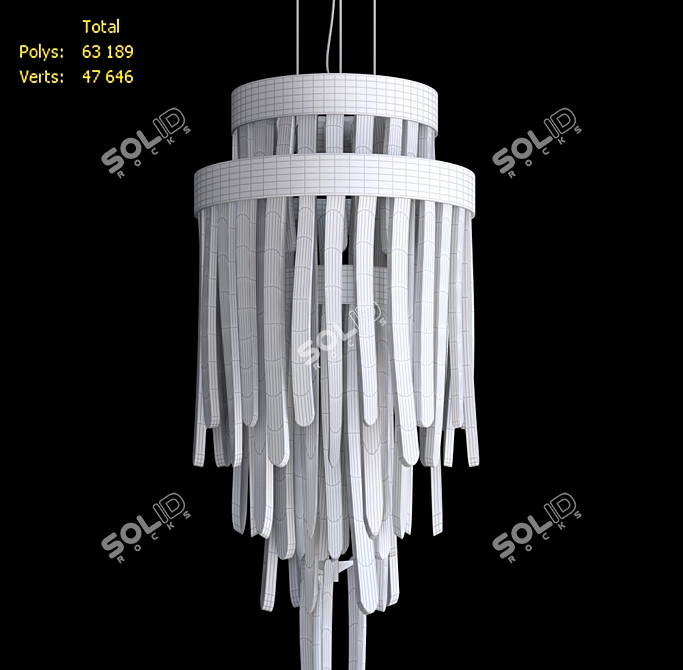 Luxxu BABEL Pendant Light 3D model image 3