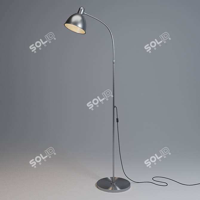 Elegant CoronaFloor Lamp 3D model image 1
