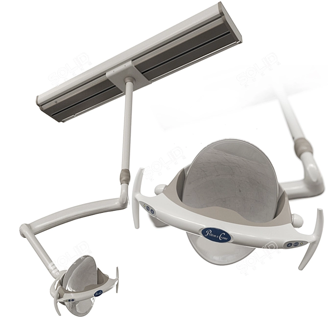 Pelton Crane Dental Lamp: Adjustable and Versatile 3D model image 1