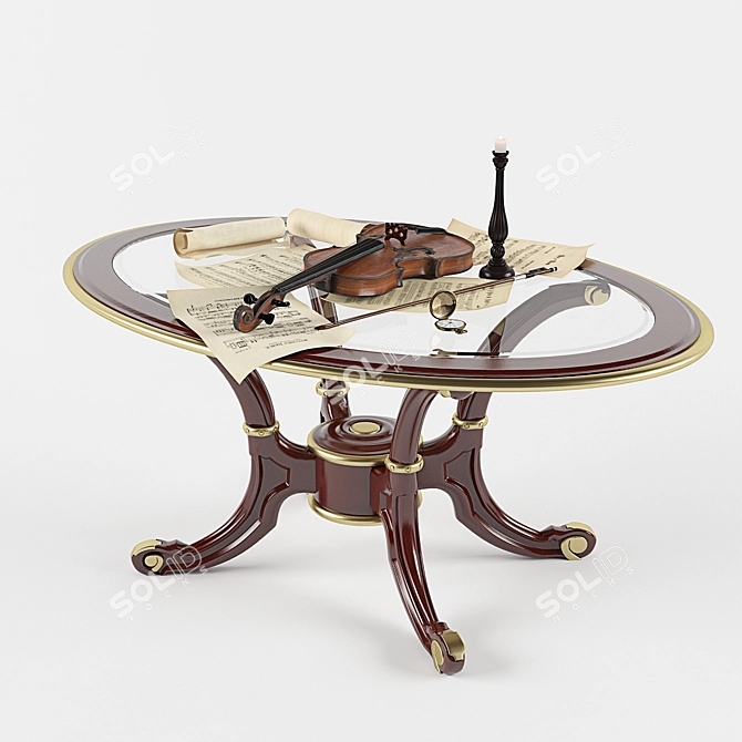  Elegance in Motion: Modenese Gastone's Decor Set 3D model image 1