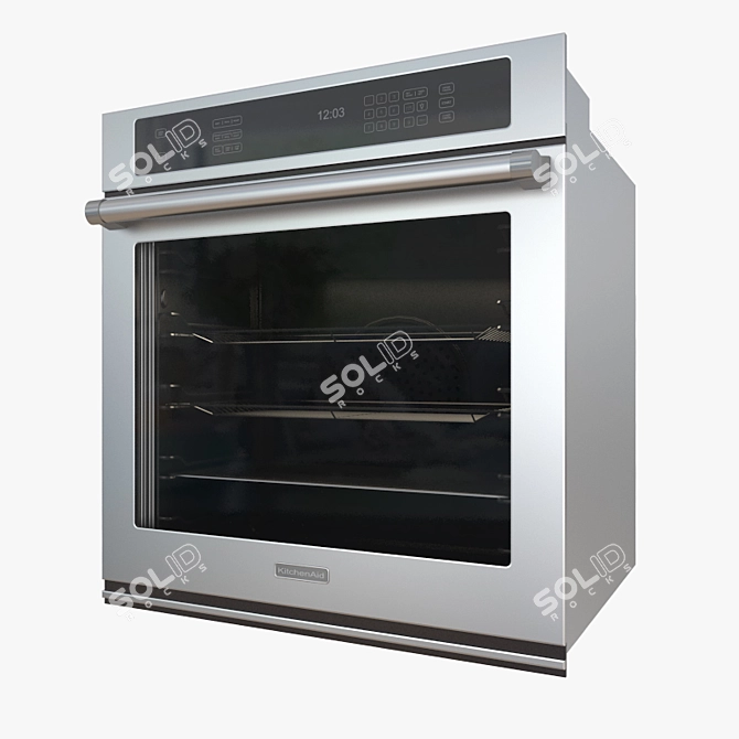 Versatile KitchenAid KEBS109BSP Oven 3D model image 1