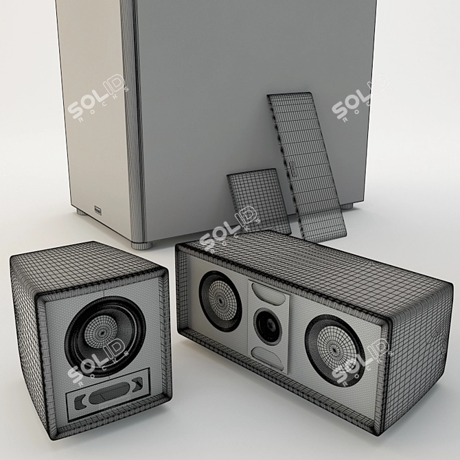 Minimalist Modern Interior Design 3D Model 3D model image 3