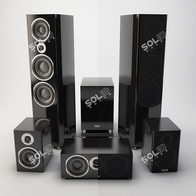 Elevate Your Sound with Magnat Loudspeakers 3D model image 1