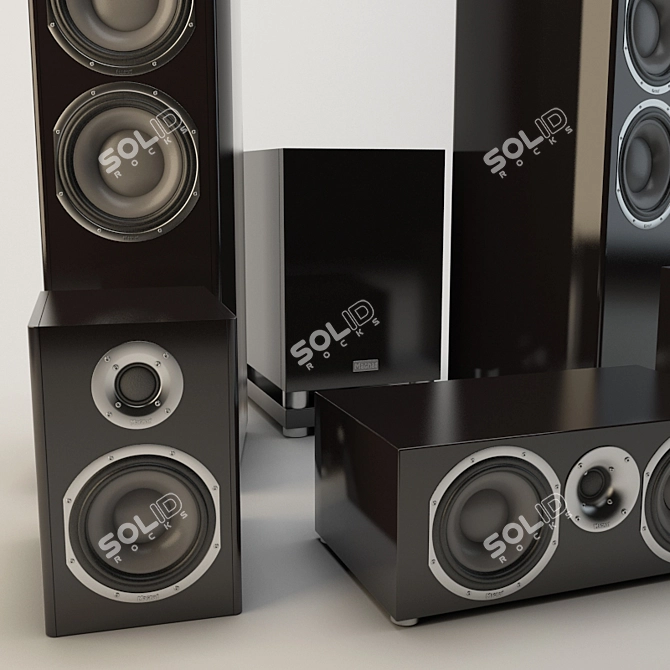 Elevate Your Sound with Magnat Loudspeakers 3D model image 2