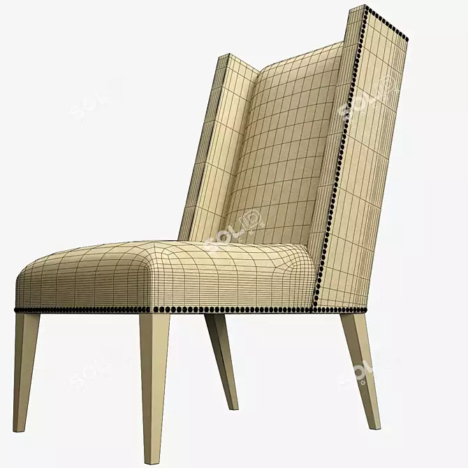Elegant Martin Host Chair 3D model image 3