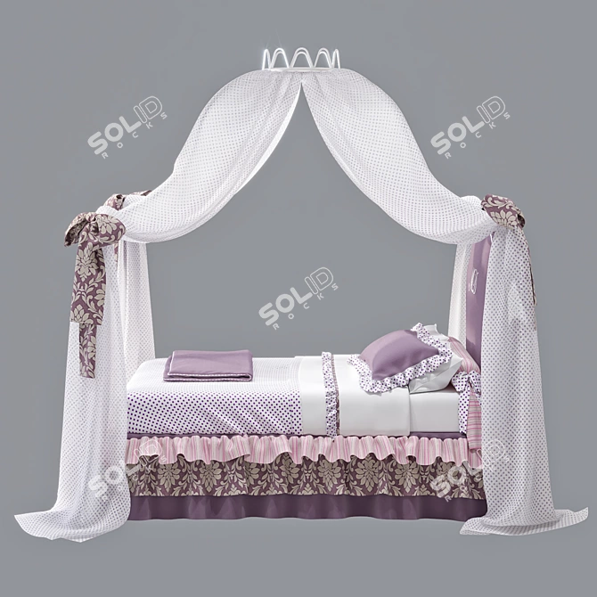 Dolfi Tiffany Children's Bed 3D model image 2