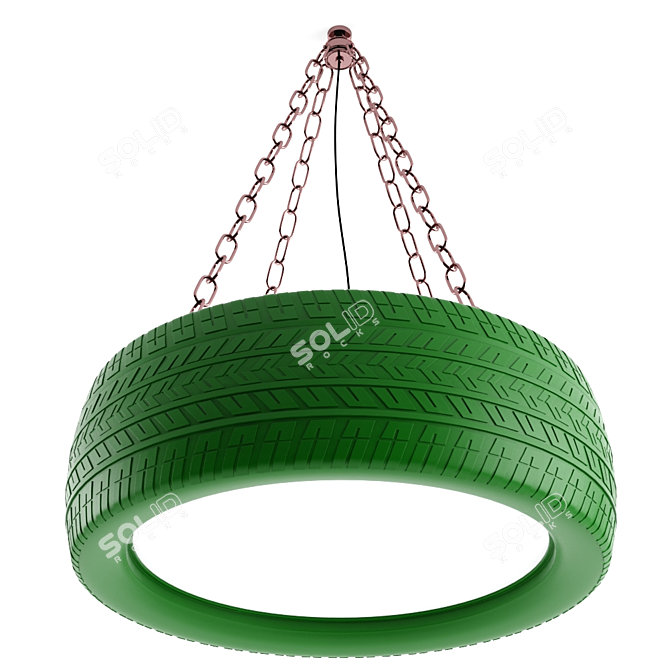 Retro Tire Chandelier by Dream Master 3D model image 3