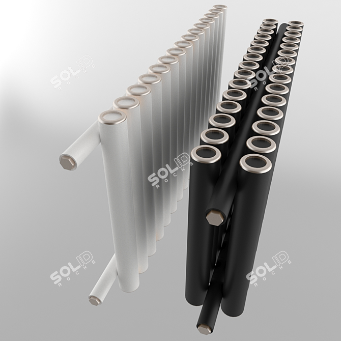 Harmony Radiator: Efficient and Stylish Heating Solution 3D model image 2