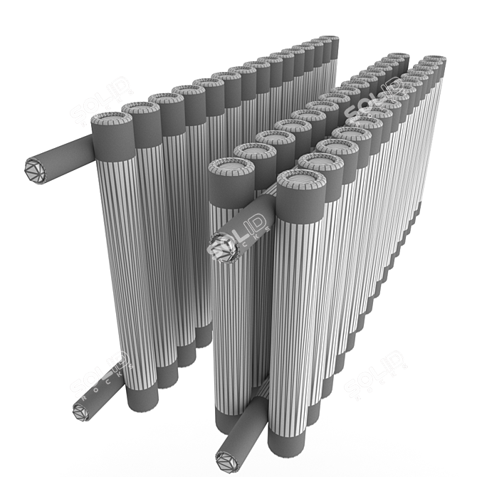 Harmony Radiator: Efficient and Stylish Heating Solution 3D model image 3