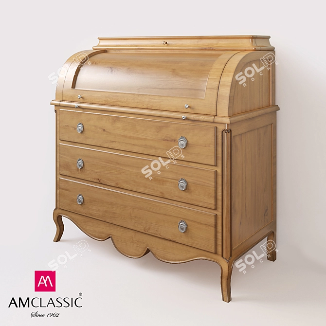 AM Classic Pompadour - Timeless Elegance for Your Office 3D model image 2
