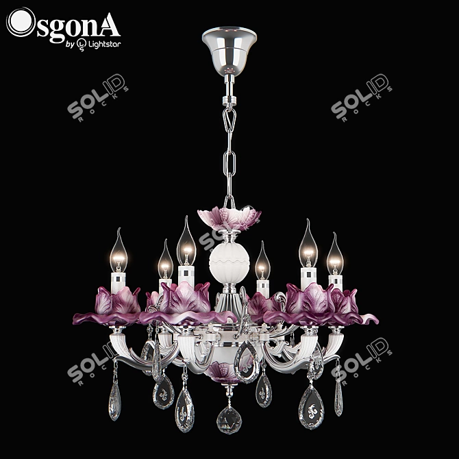 Anemone Osgona Chandelier 3D model image 1