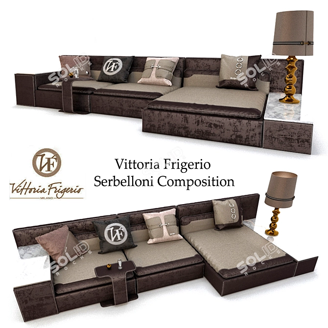 Elegant Harmony: Vittoria Frigerio Serbelloni 3D model image 1