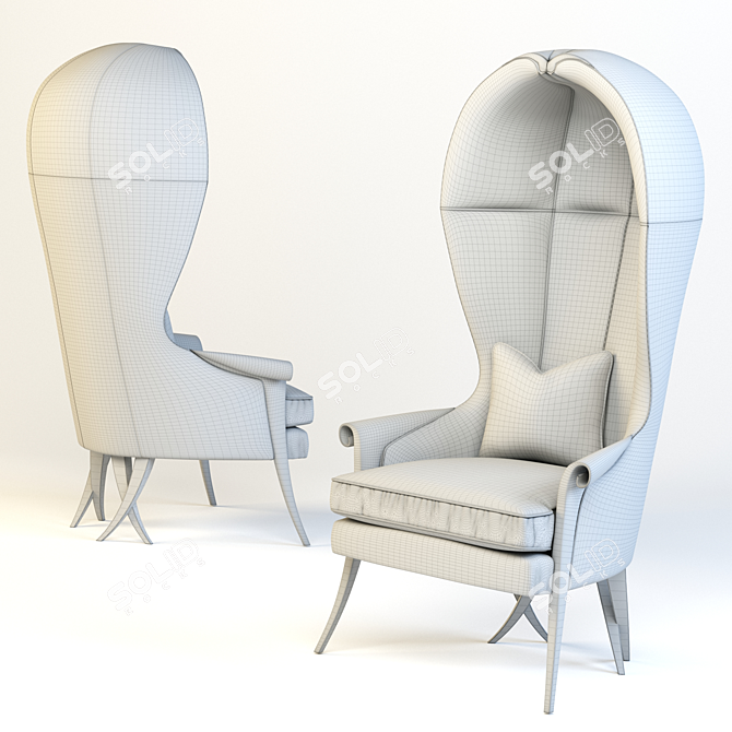 Cobra-inspired Christopher Guy Morgins Chair 3D model image 2