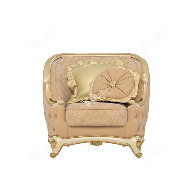 Elegant Frandiss Armchair 2017 3D model image 1